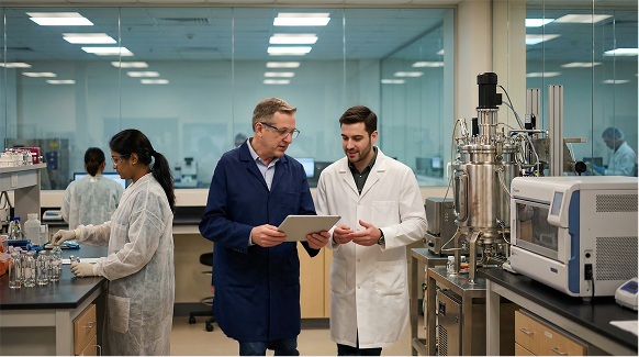 EAM software dashboard showing calibration schedules and audit trails.