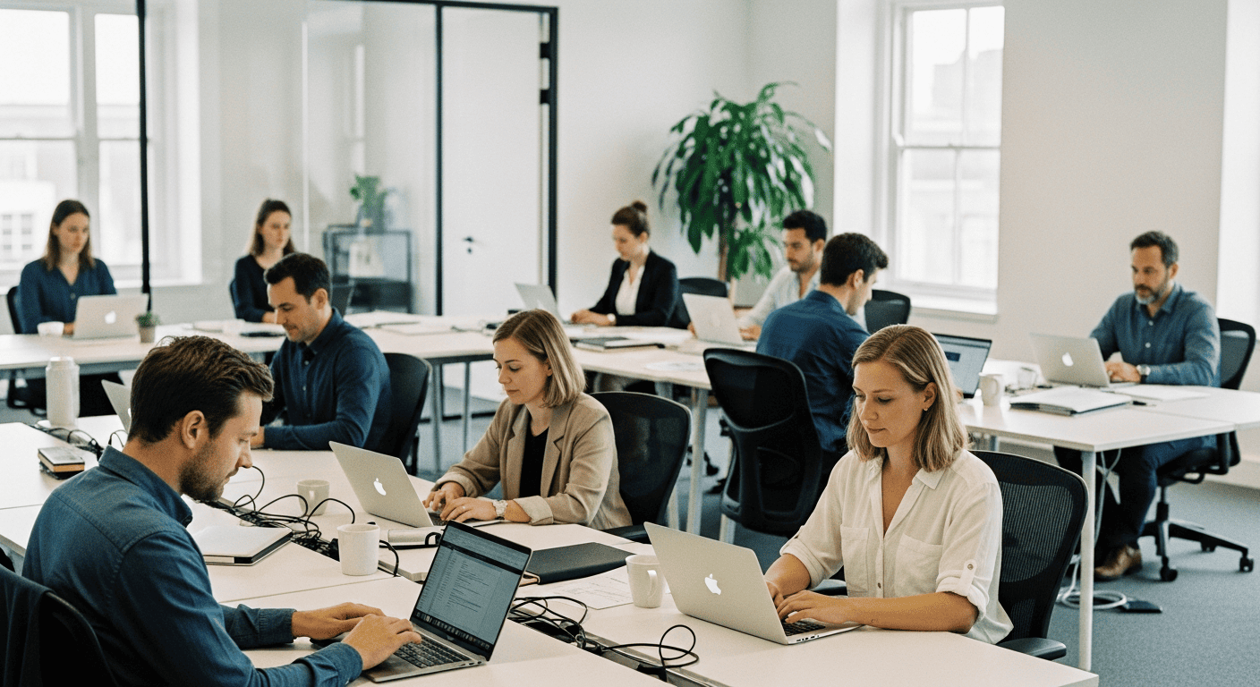 Office utilization dashboard for hybrid teams