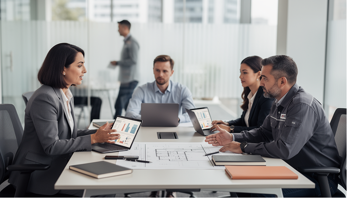 CAFM dashboard showing predictive maintenance insights and 5-year CAPEX planning for commercial properties