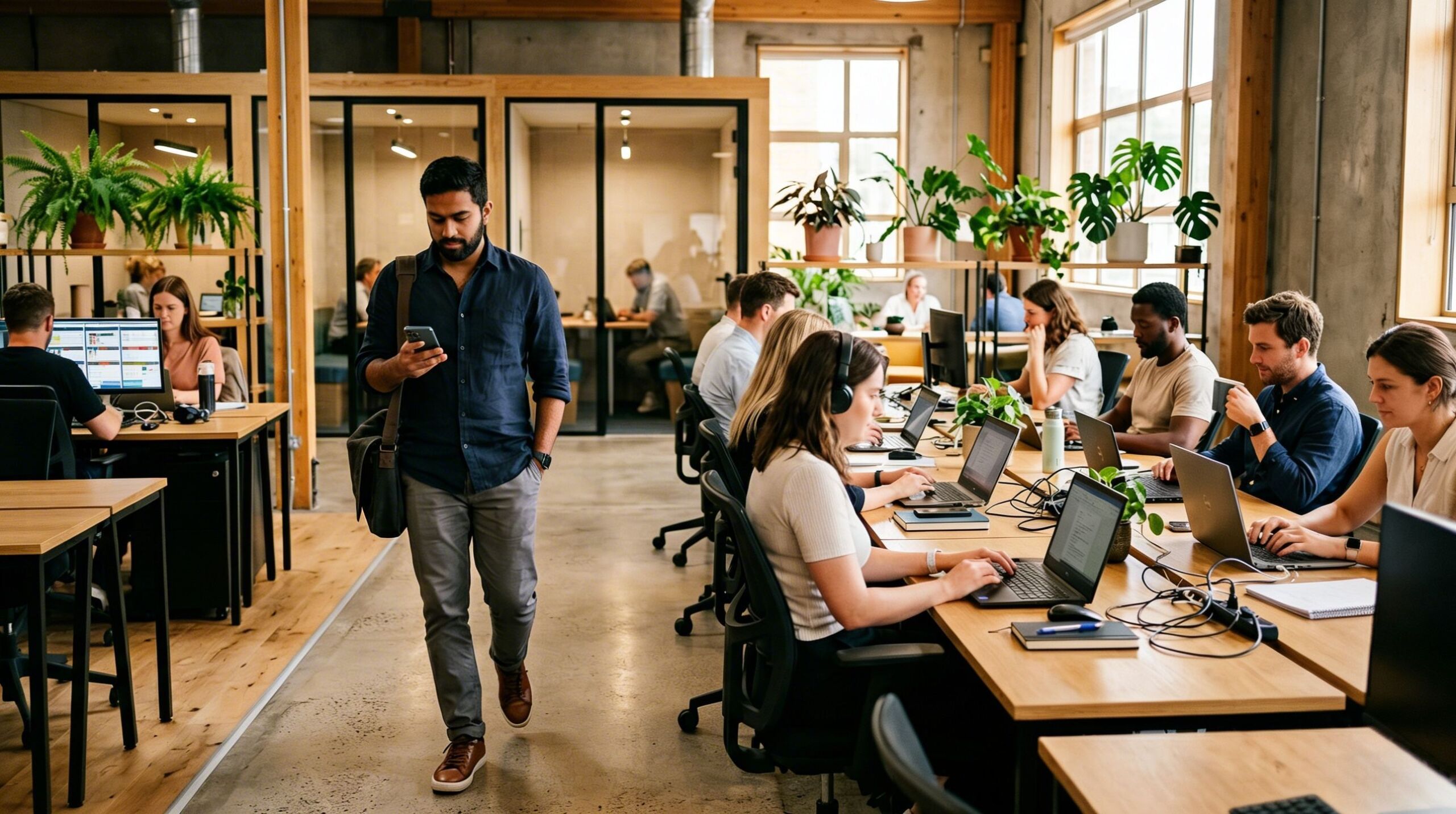 Hot desking automation view in desk management software platform