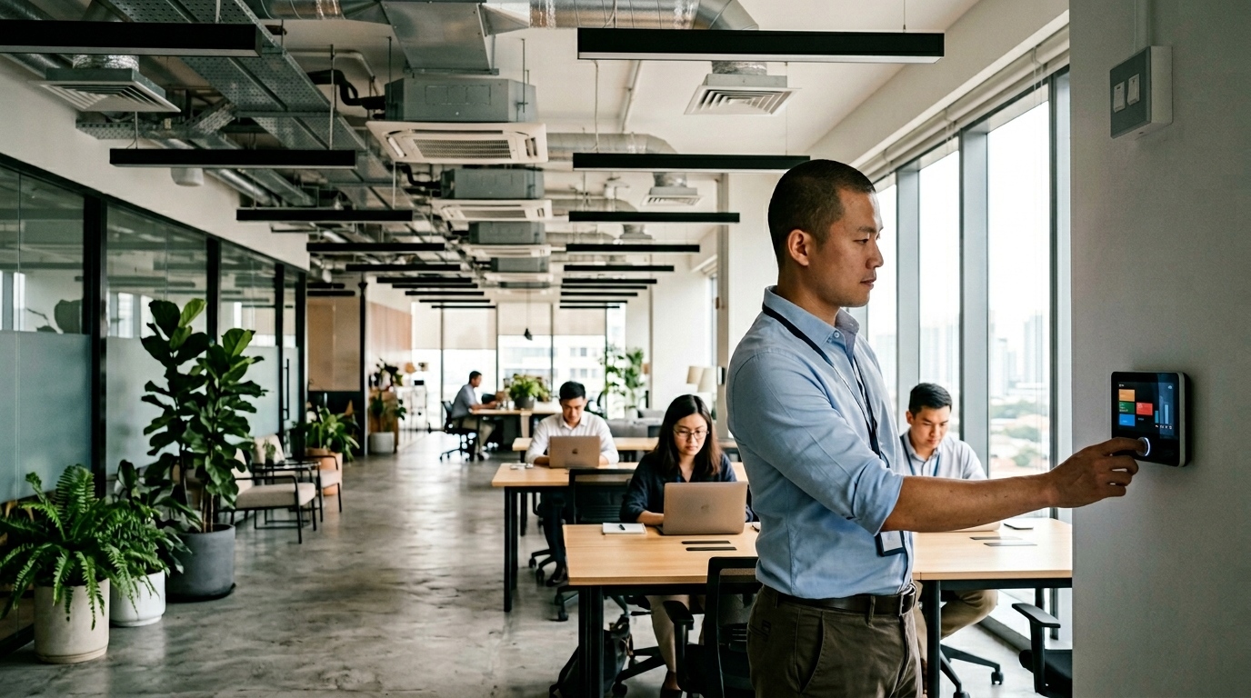 Facility management software showing office energy usage analytics