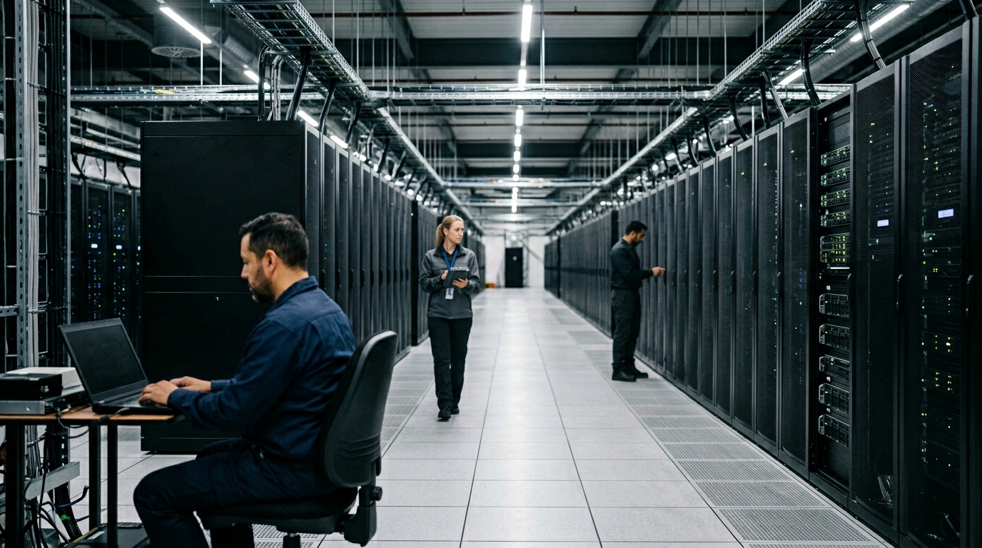 Data center rack utilization monitoring in space utilization software